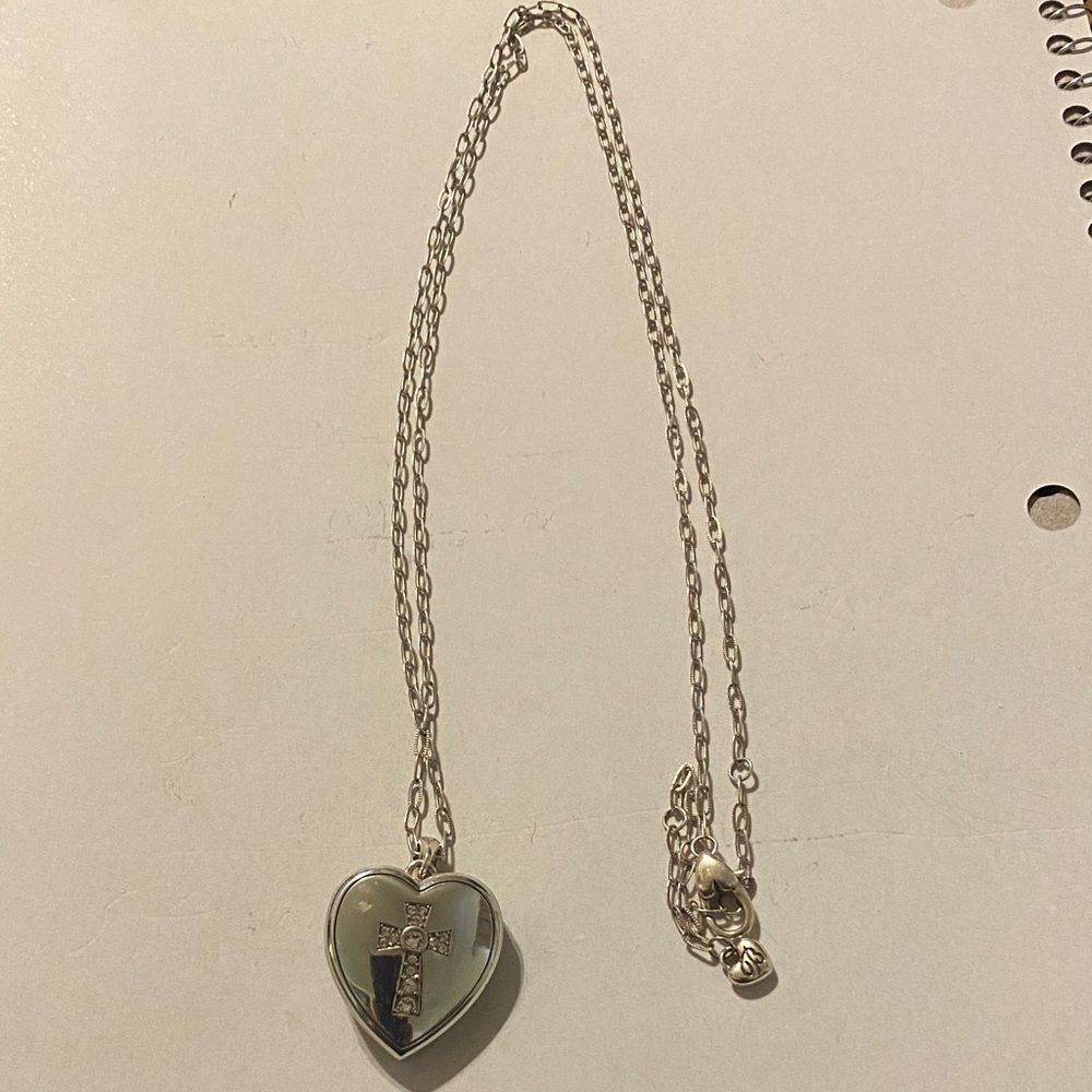Brighton Silver Heart locket Necklace